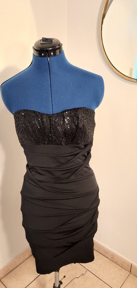 Black mini dress